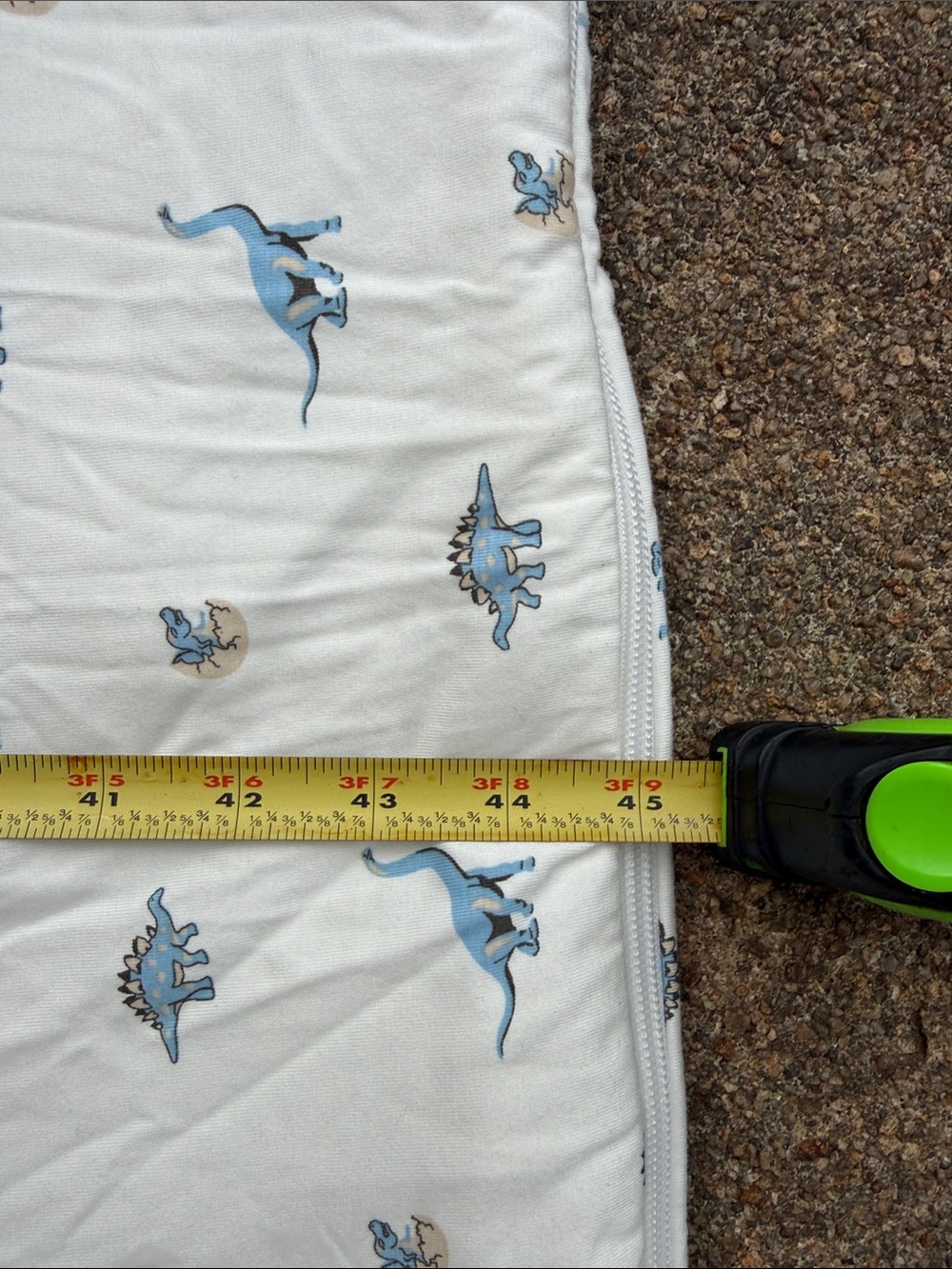 Kyte BABY White Sleep Sack with Blue Dinosaur Print - Picture 2 of 4